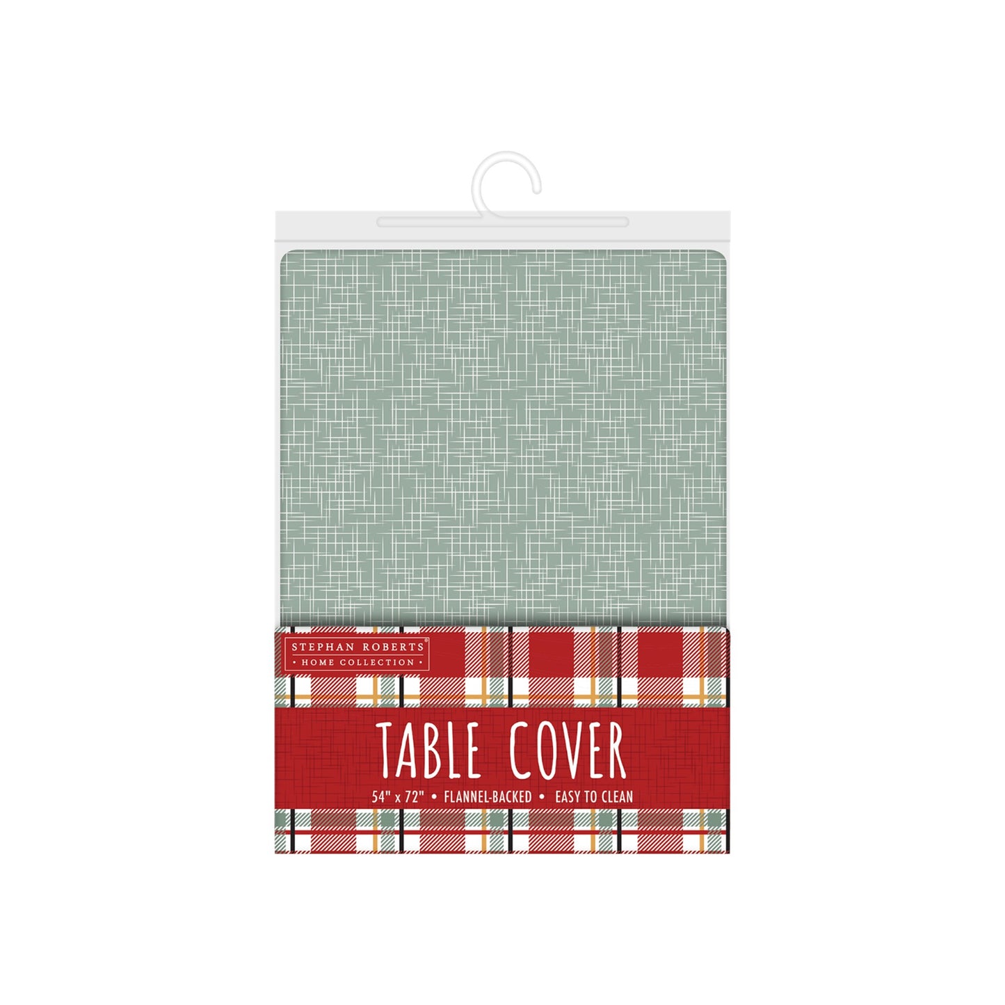 54X72in Vinyl Flannel-Backed Table Cover PDQ - Warm Wishes