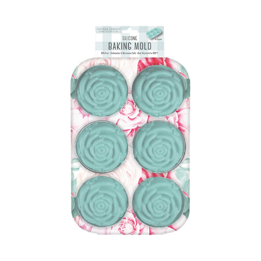 11X7in Silicone 6ct Roses Baking Mold - April Showers
