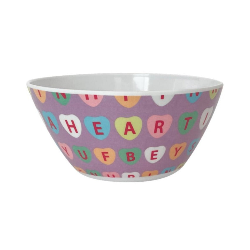 5.875in Melamine Small Bowl - Candy Hearts