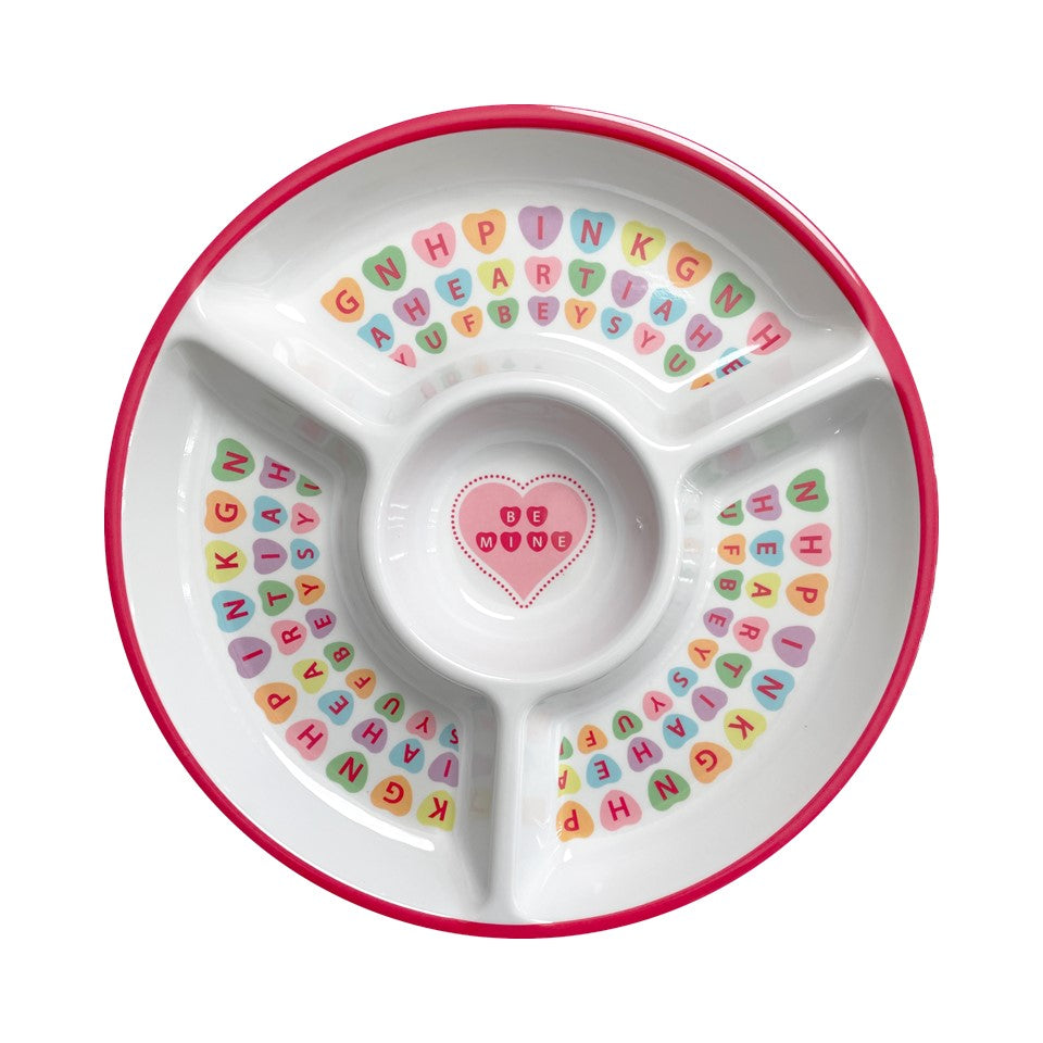 13.25in Melamine C&D Tray  - Candy Hearts