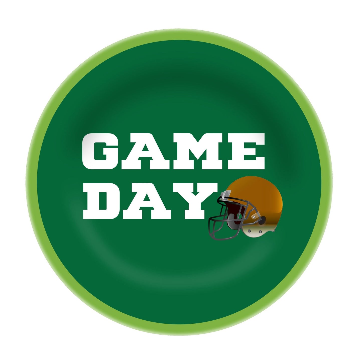 8in Melamine Salad Plate - Game Day
