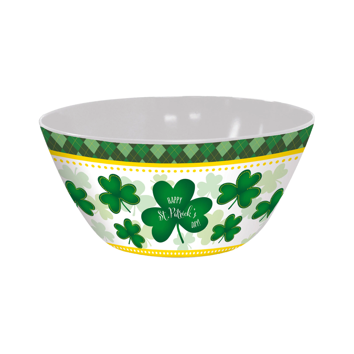 3.5qt Melamine Serving Bowl - Happy St. Patrick's Day