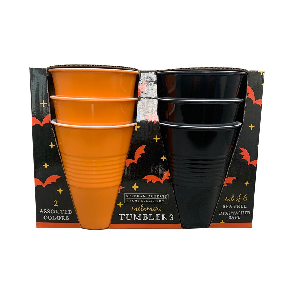 6pc Melamine 6pc Solo Tumbler Set - All Hallows Eve