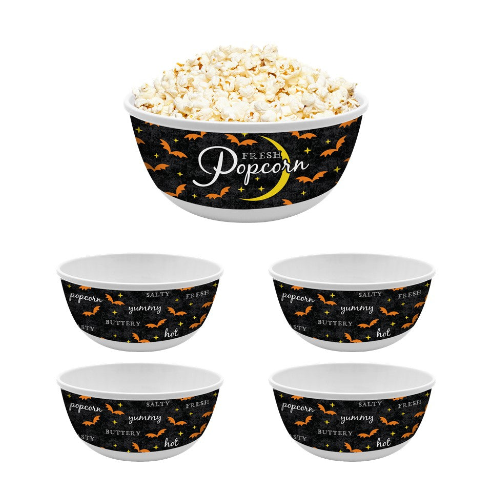 5pc Melamine Popcorn Bowl Set - All Hallows Eve