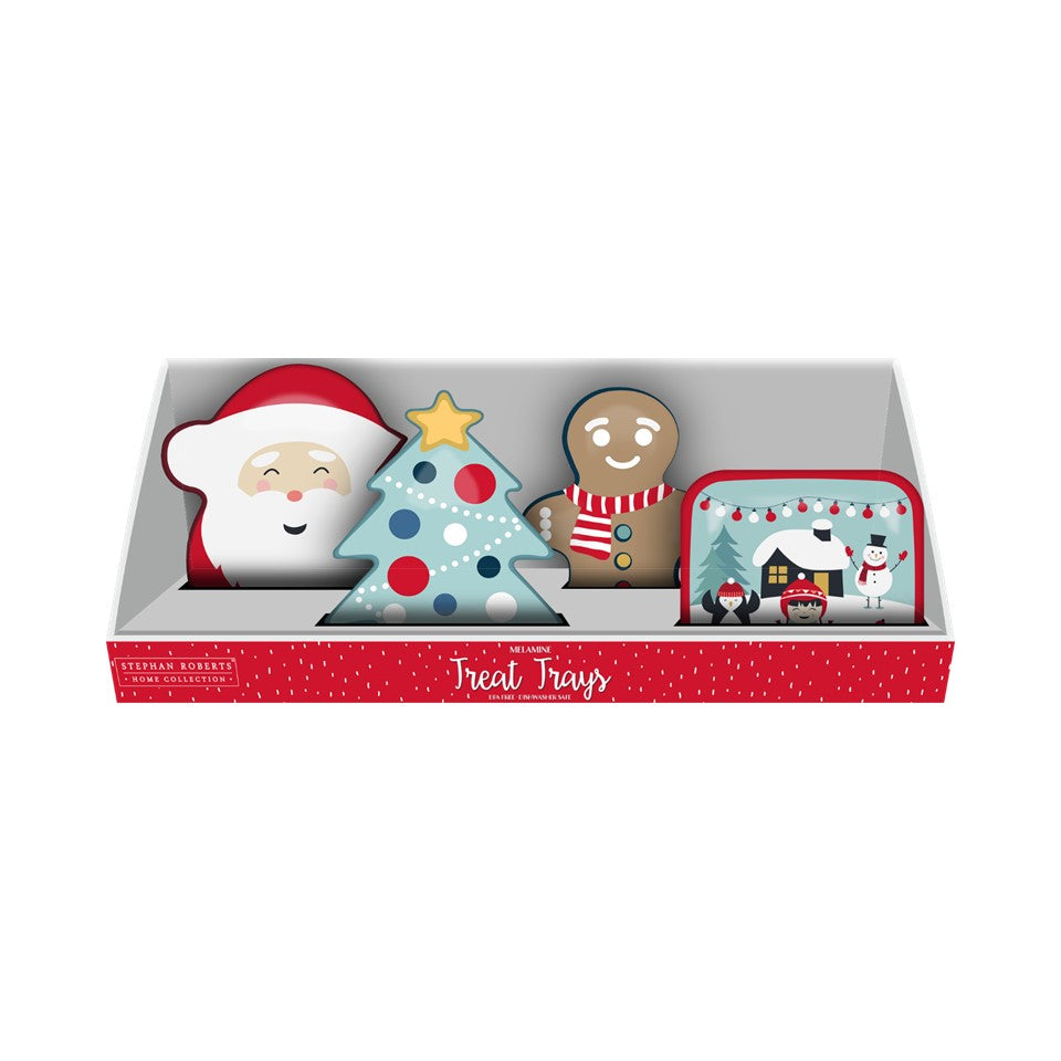 Various Melamine Treat Tray PDQ - Merry Little Christmas