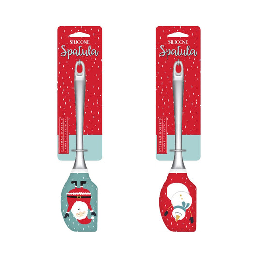 10.3in Silicone / PS Printed (HT) Spatula  - Merry Little Christmas