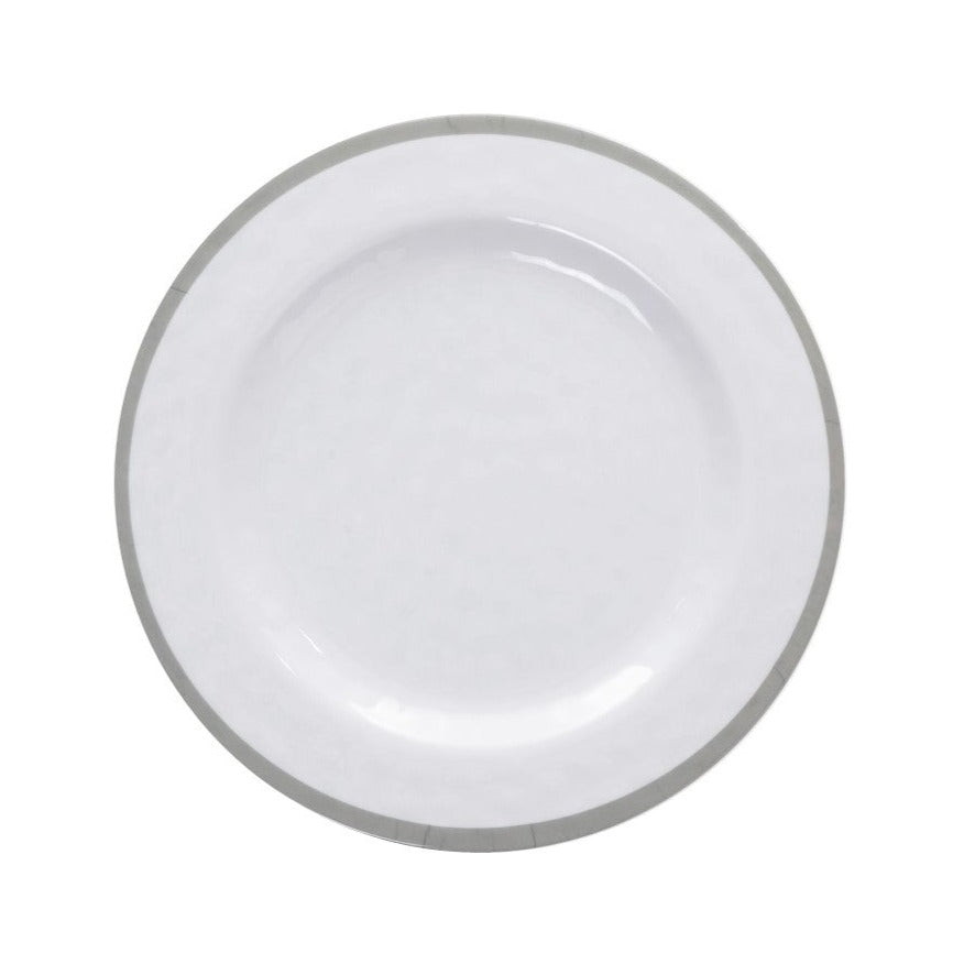 8.5in Melamine Dimpled Plate (24pk) - Mason Gray