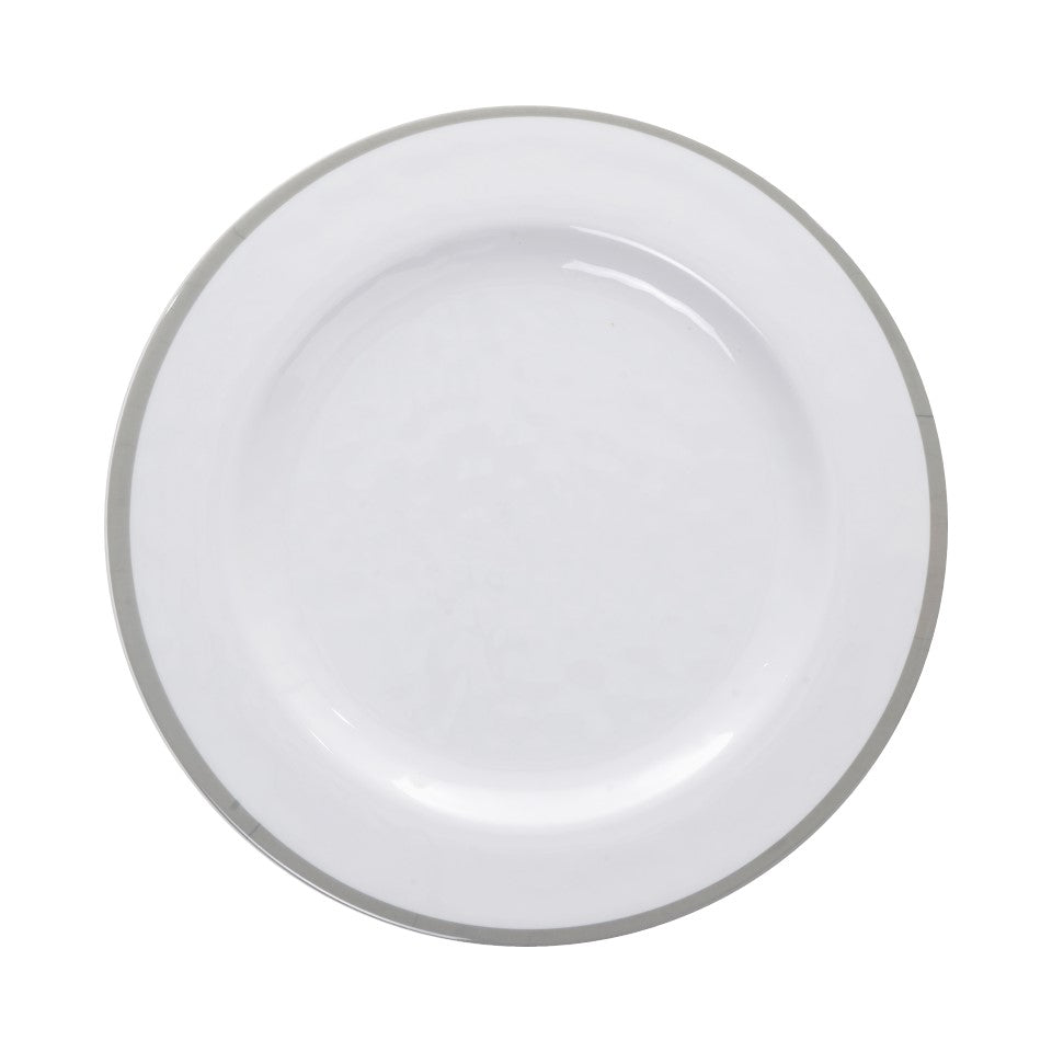 16pc Melamine / PS Dimpled Dinnerware  (01pk E-Com) Set - Mason Gray
