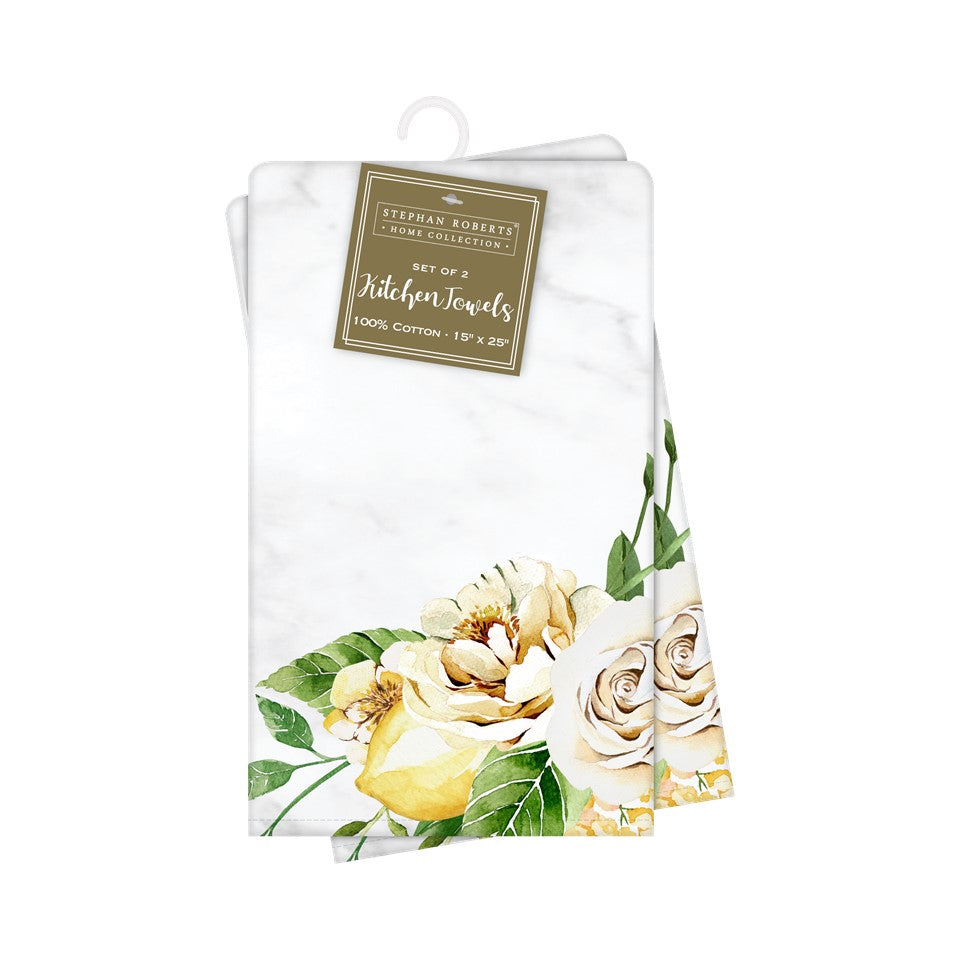 15X25in Cotton 2pc Towel Set - Botanicals