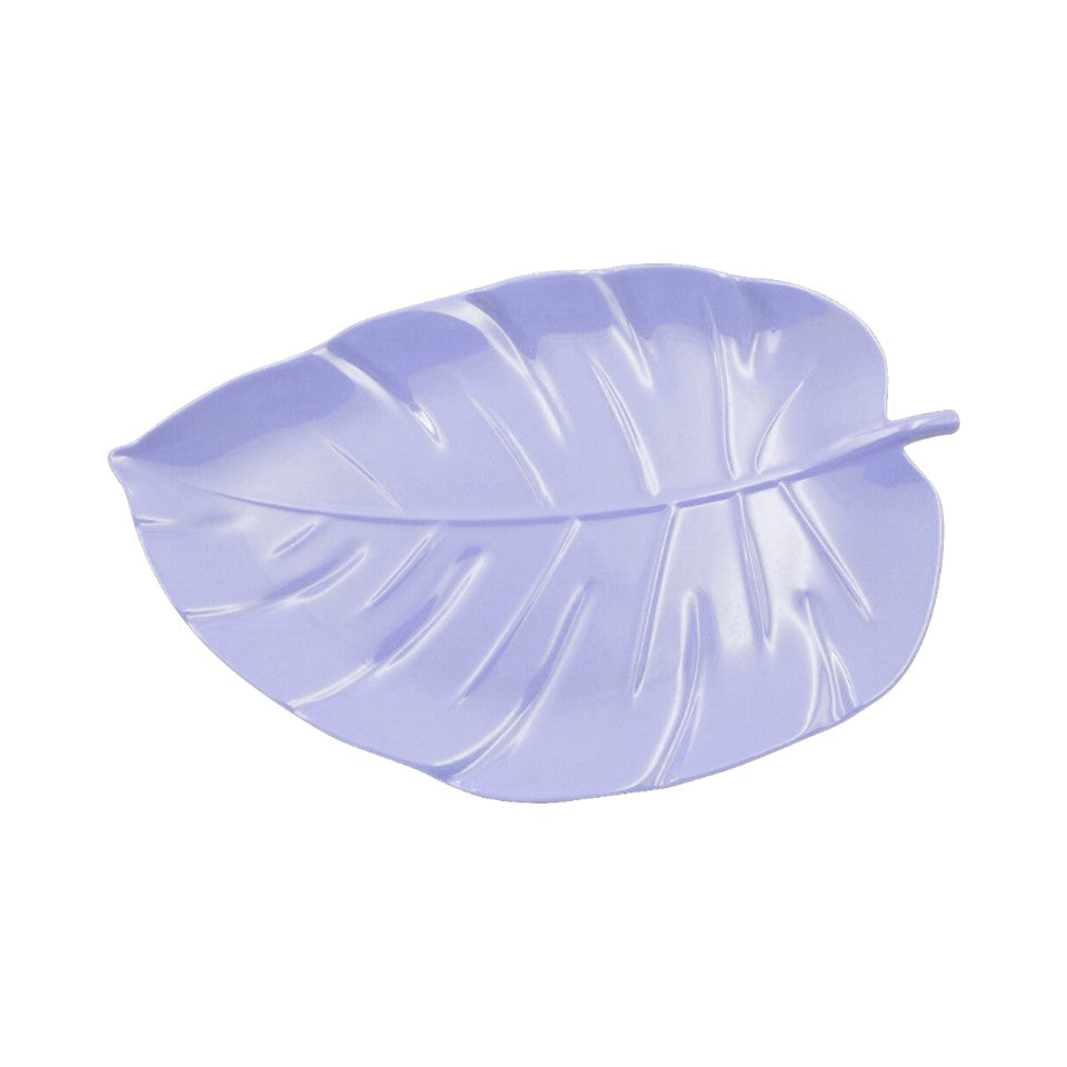 14.8X9.3in Melamine Leaf-Shaped Tray - Spring Flurry