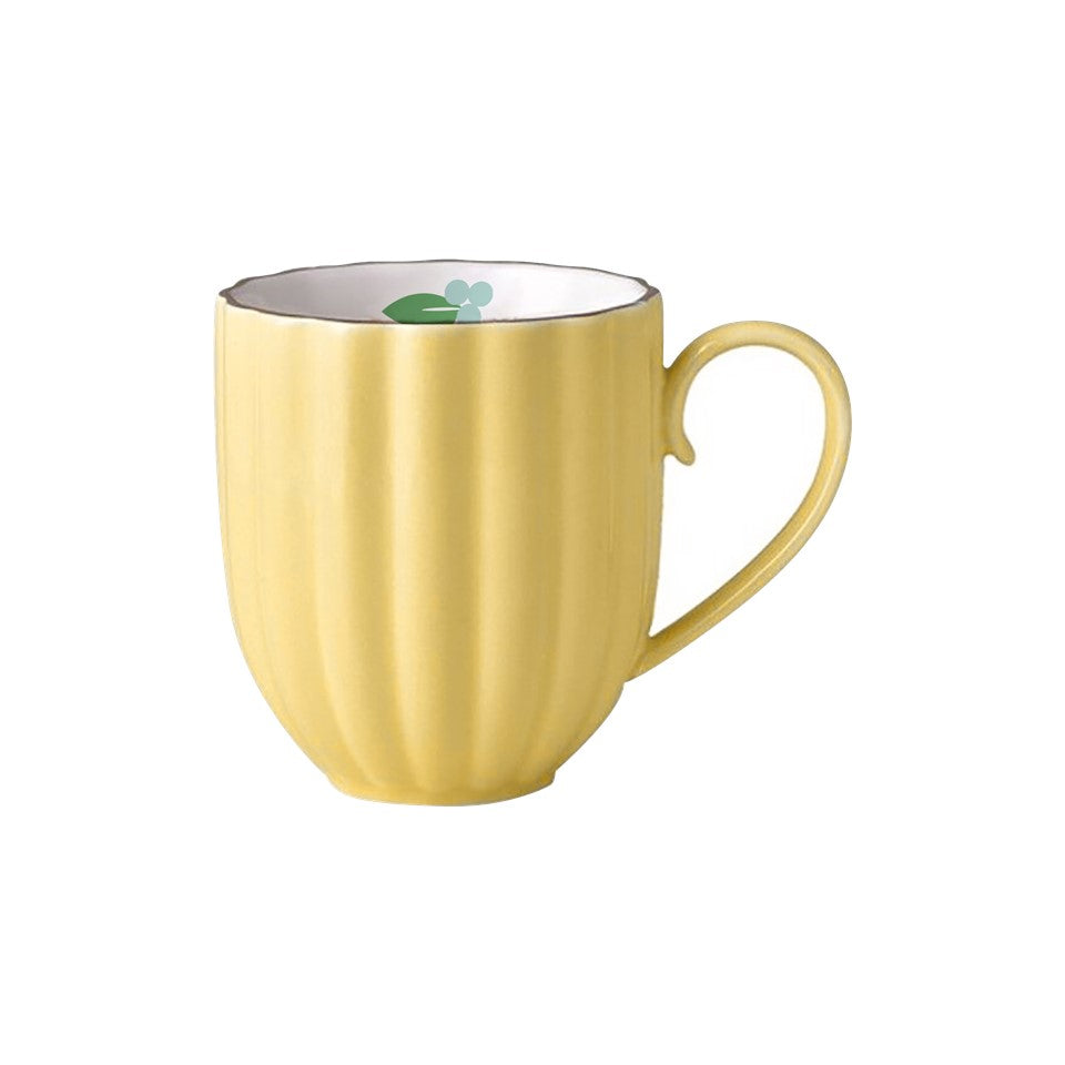 10.8oz Stoneware Scallop Mug PDQ - Spring Flurry