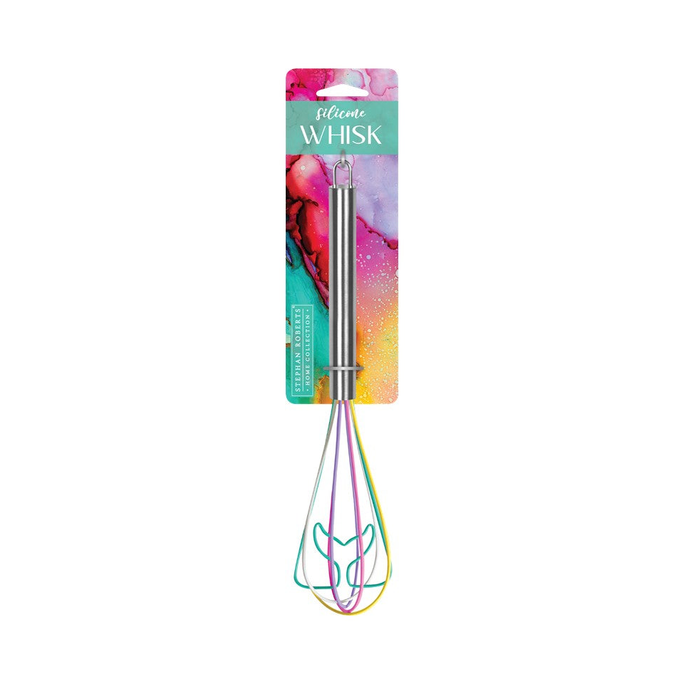 11.5in Silicone / SS Mermaid Tail Whisk - Summer Splash