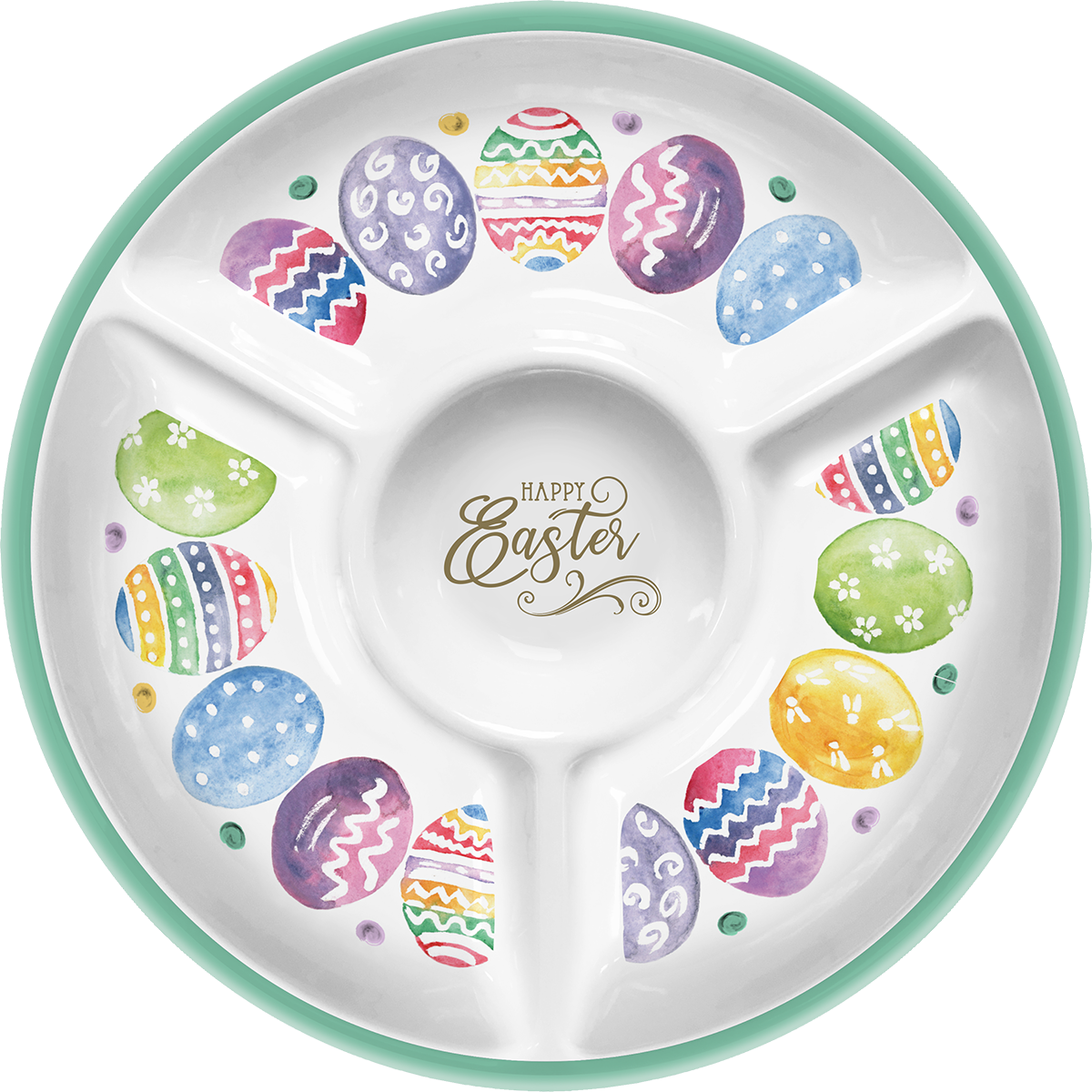 96pc Melamine Dinnerware Assorted PDQS (32in) - Happy Easter