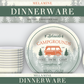 96pc Melamine Dinnerware Assorted PDQs (32in) - Lakeside Campgrounds