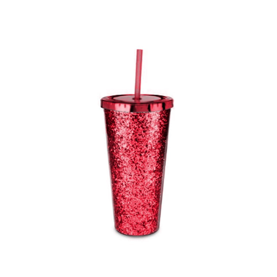 21oz AS Glitter Travel Tumbler PDQ - Christmas Cheer