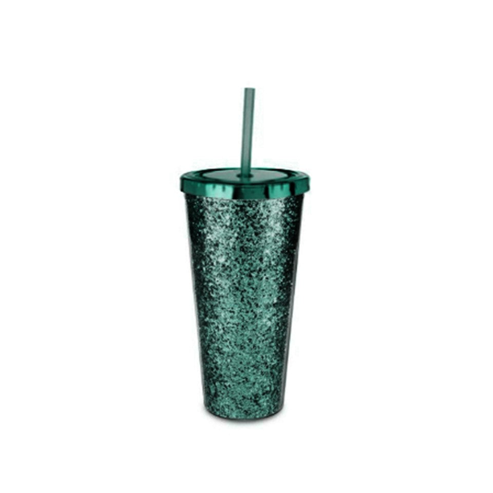 21oz AS Glitter Travel Tumbler PDQ - Christmas Cheer