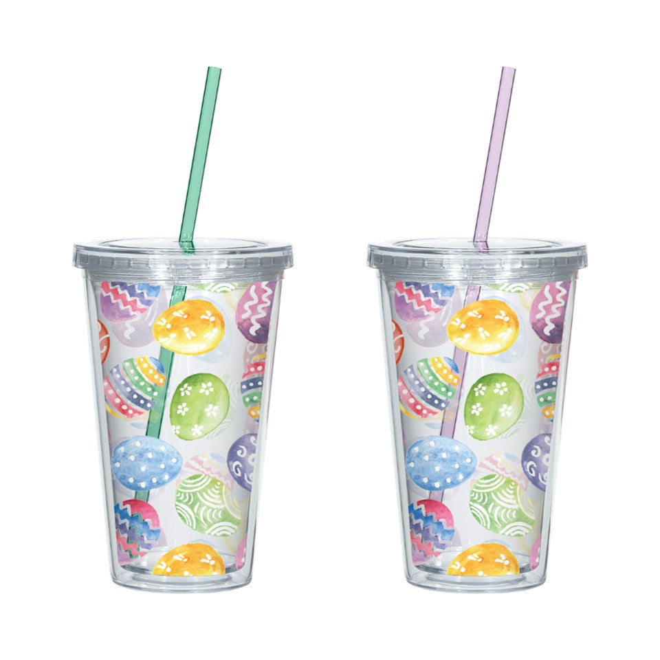 16oz PS D-Wall Travel Tumbler PDQ - Happy Easter