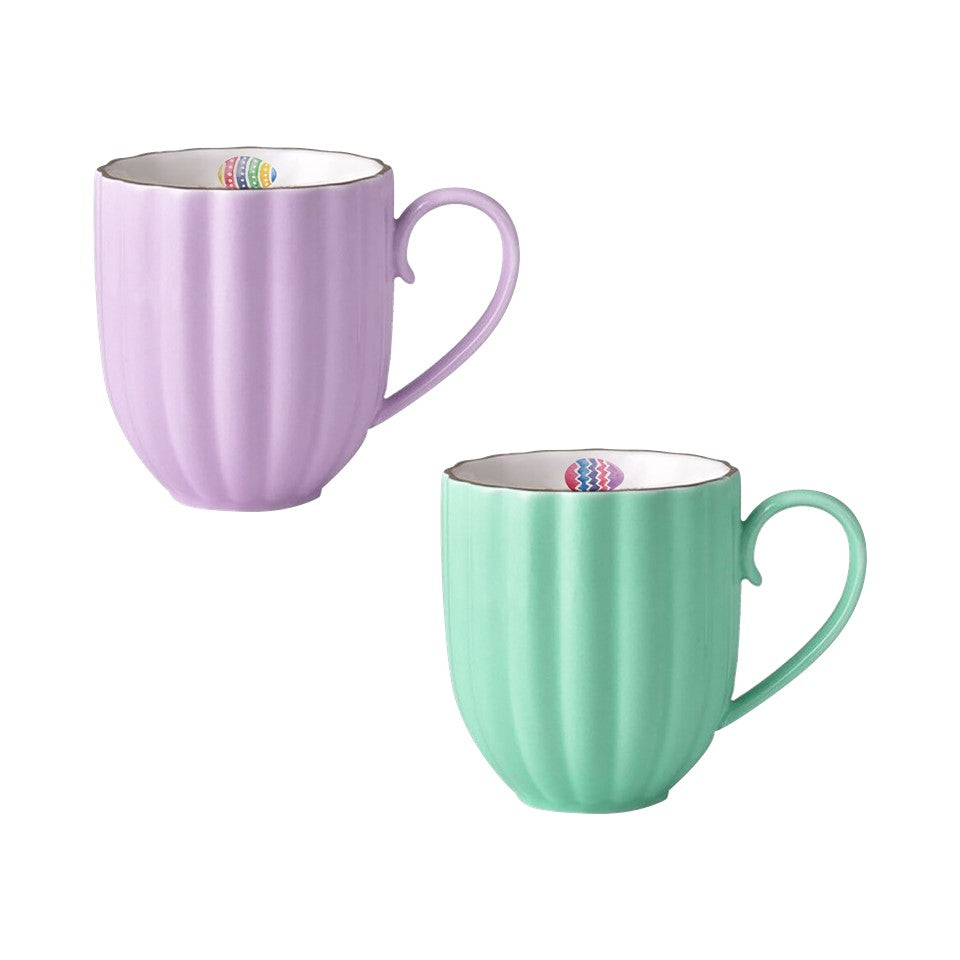 11oz New Bone China Scallop Mug  (Ed- 3K- 18pk) - Happy Easter