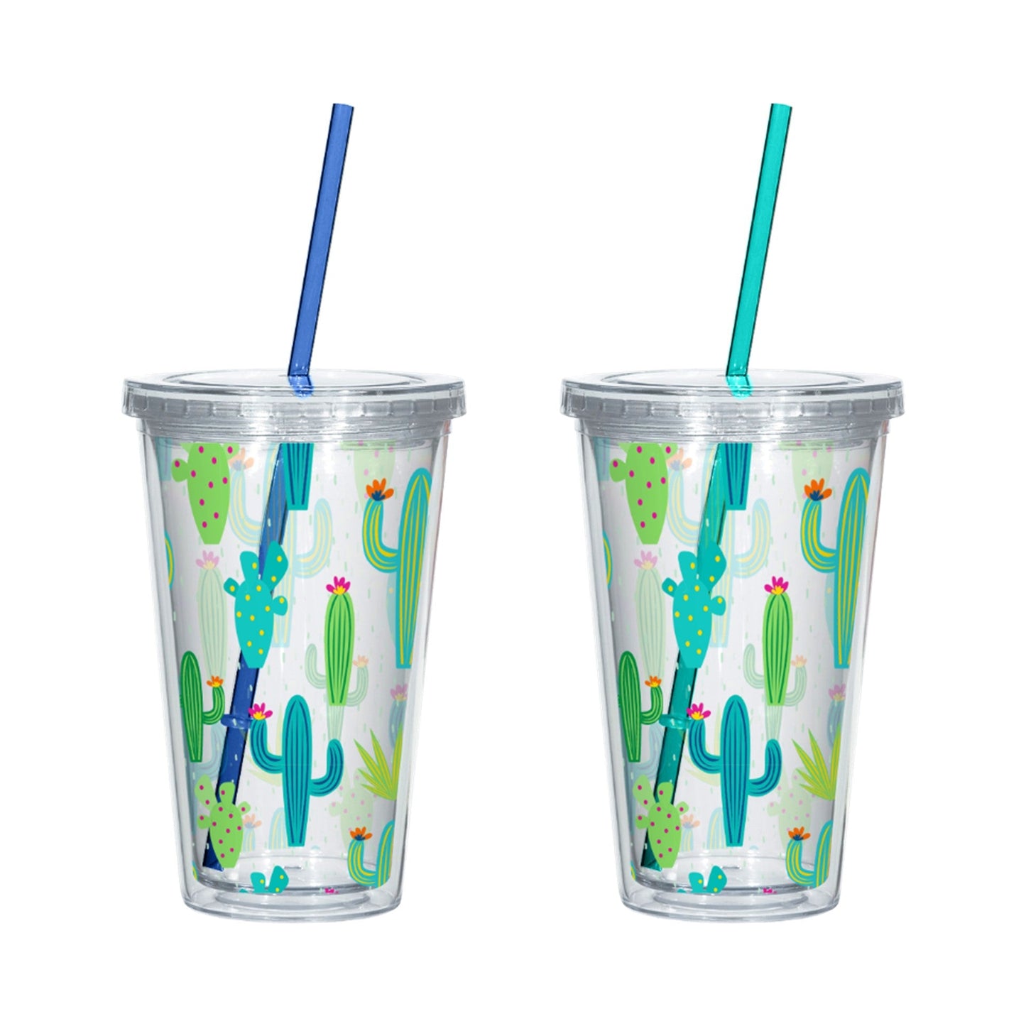 16oz PS D-Wall Travel Tumbler PDQ - Cool Cactus