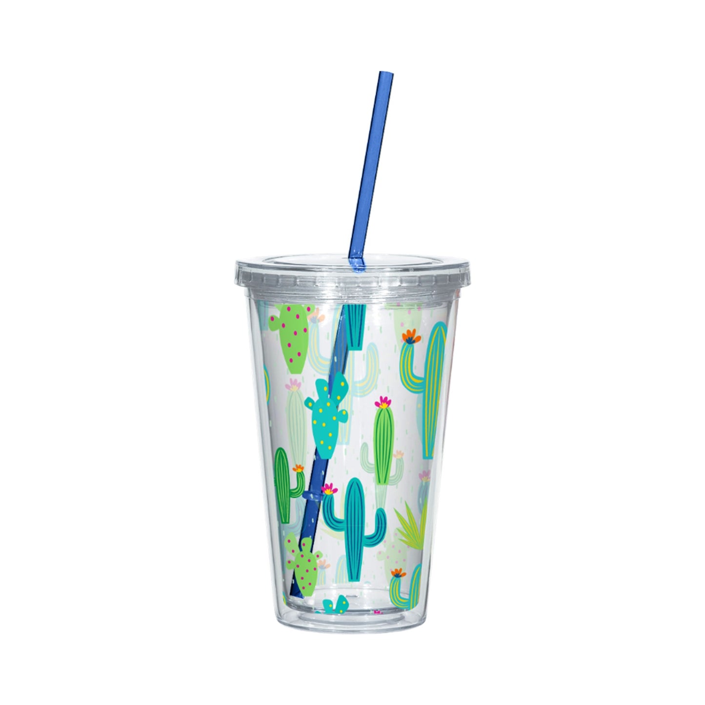 16oz PS D-Wall Travel Tumbler PDQ - Cool Cactus