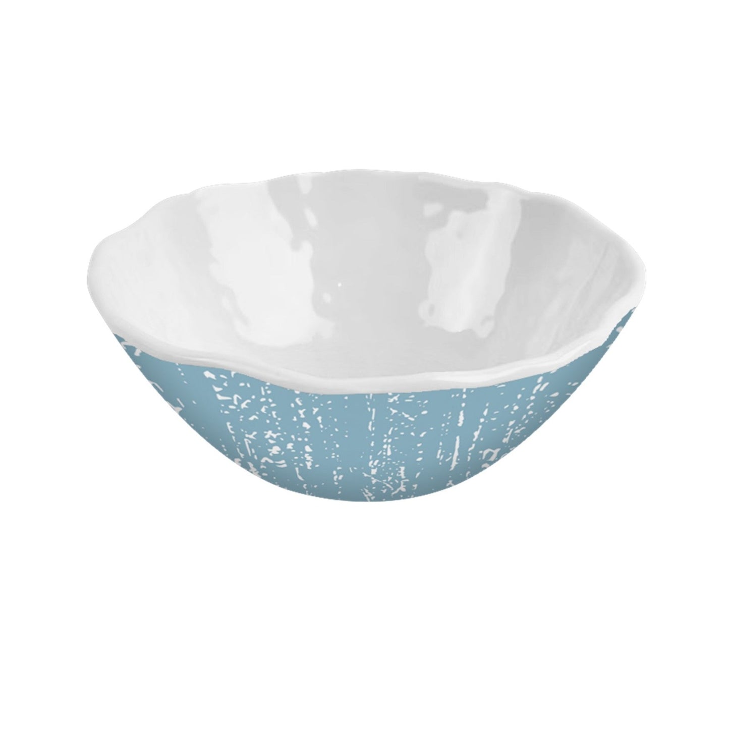 6.4in Melamine Small Scalloped Bowl (12pk) - Rustic Holiday