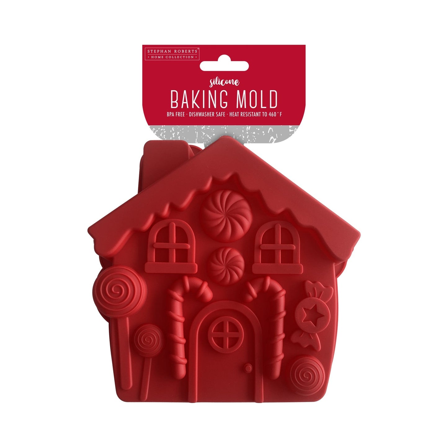 9.4X9.5in Silicone Gingerbread House Baking Mold - Rustic Holiday