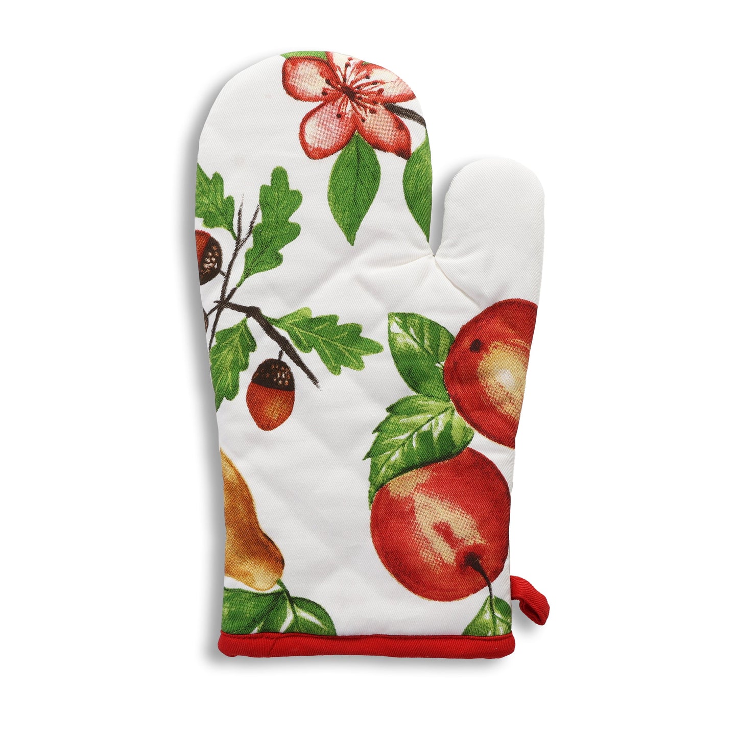 7X12in 100% Cotton Premium Oven Mitt - Apples