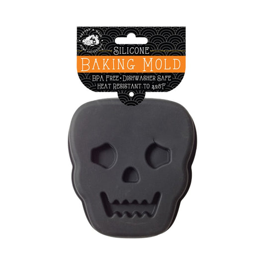 8.07" X 9.44" Silicone Skull Baking Mold - Spooky  - Spooky