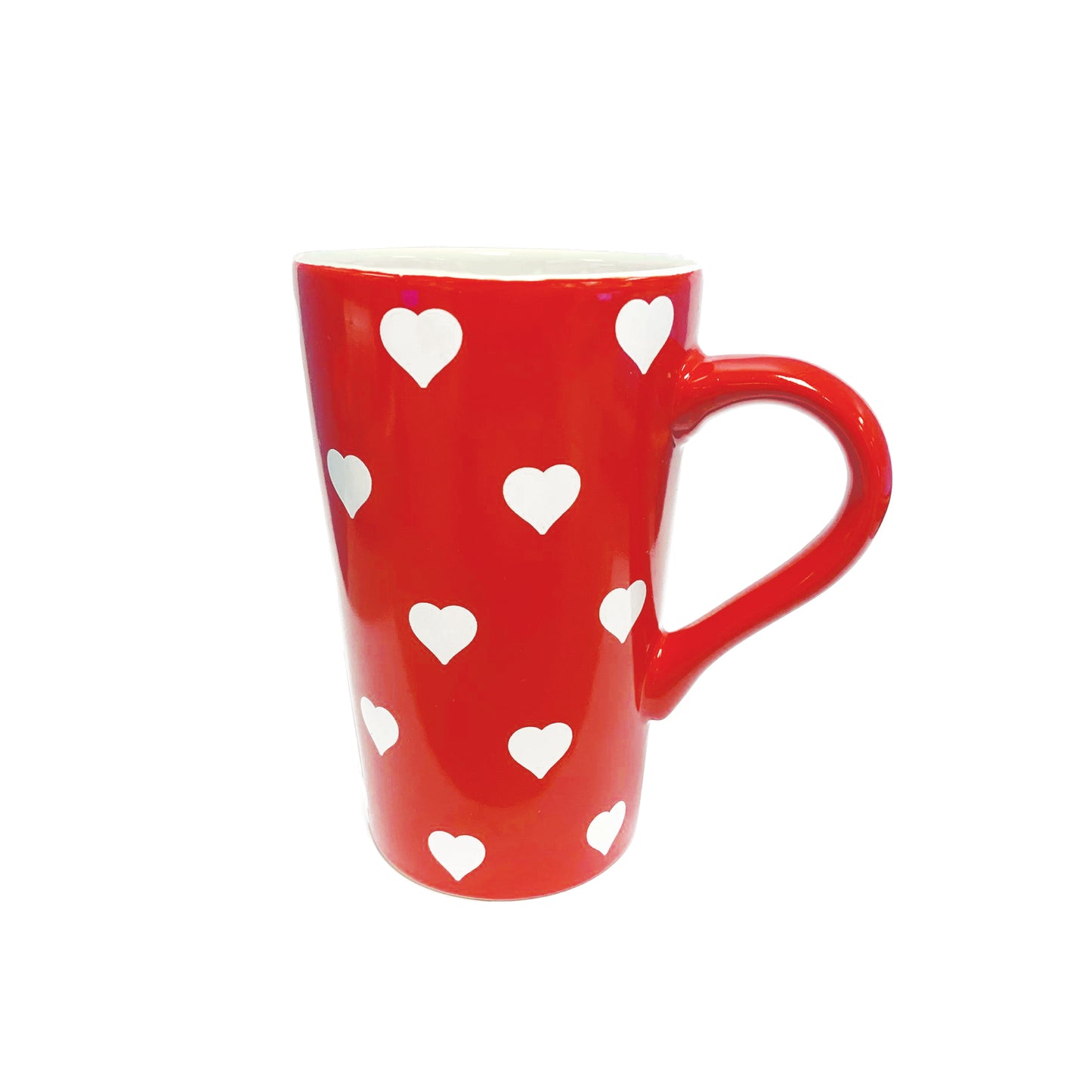 16oz Stoneware Latte Mug - Gingham Valentine